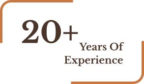 a tag showing the years of experience