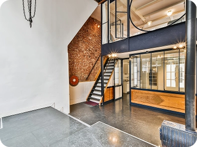 Commercial Renovation stairs luxury hallway